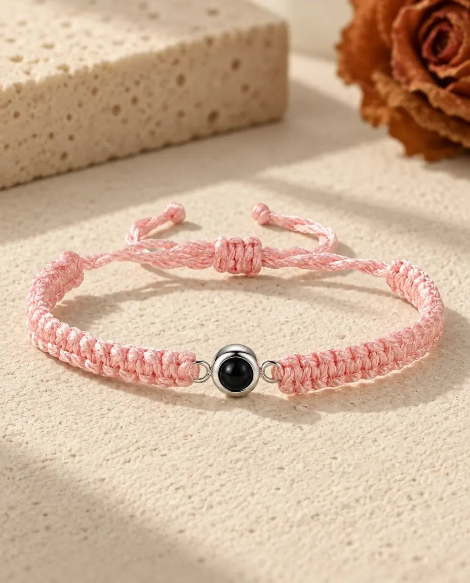 Armband mit Bild - in Rosa