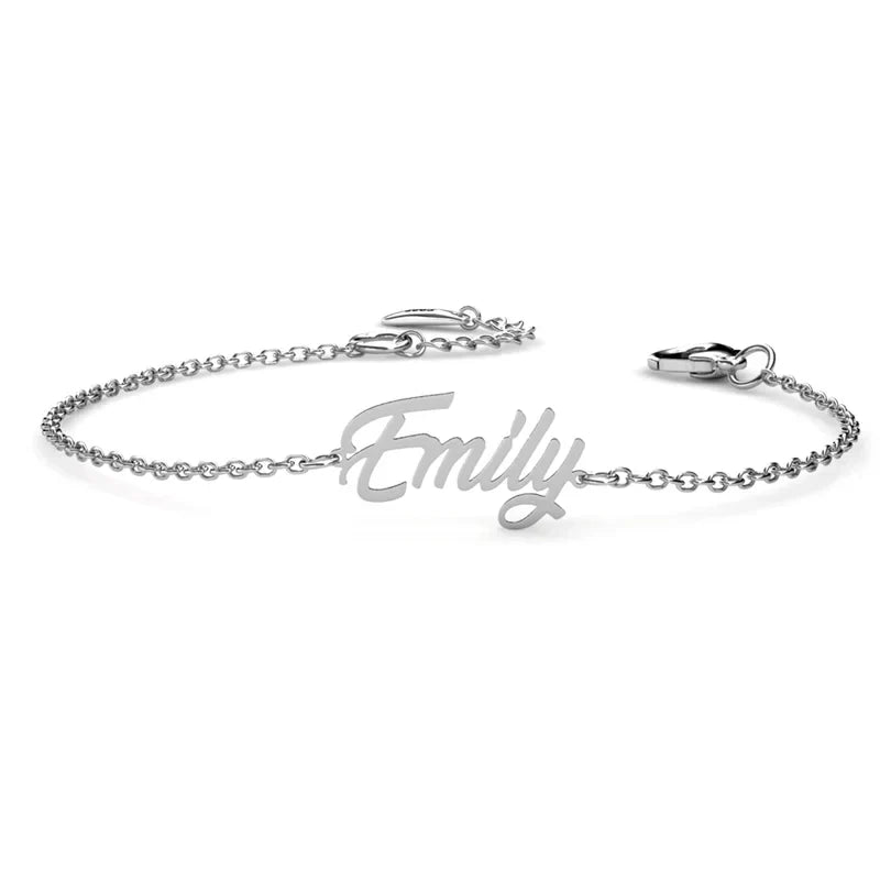 Armband mit Gravur – Namensarmband aus 925er Sterlingsilber in Gold, Silber oder Roségold, Geschenk für Sie und Mama