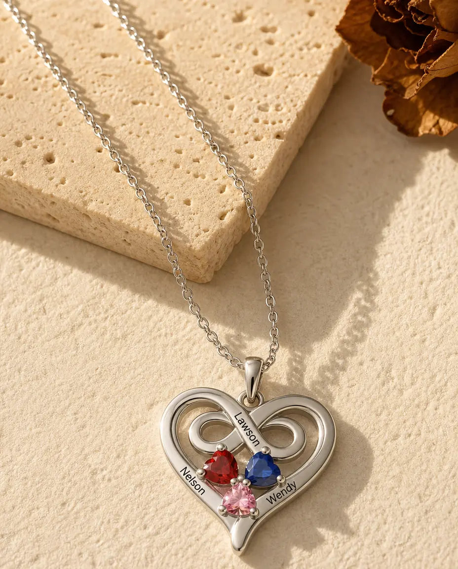Kette mit Gravur - Vorderansicht in Silber