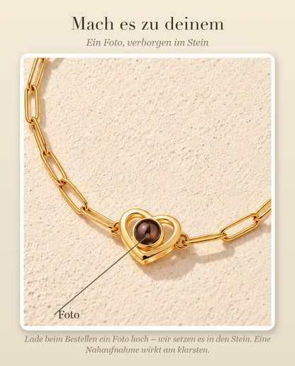 Anleitung zur Personalisierung: So kommt dein Foto in den Stein des Doppelherz-Charms