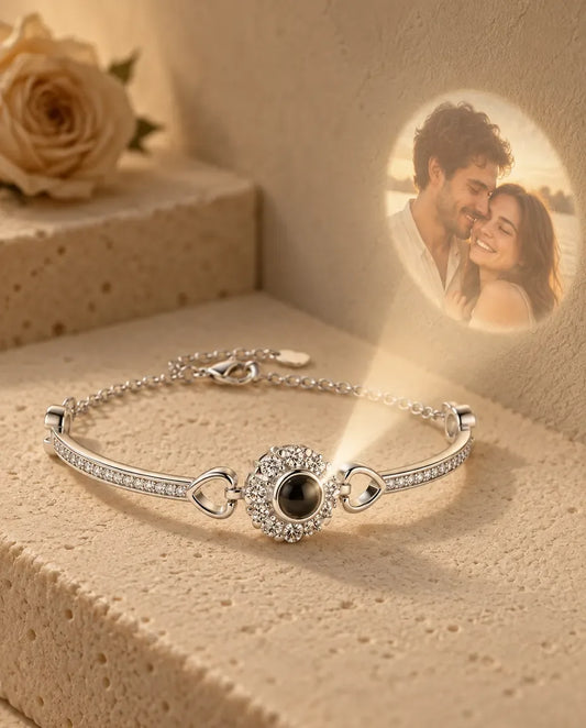 Armband mit Bild - projiziert das verborgene Foto an die Wand