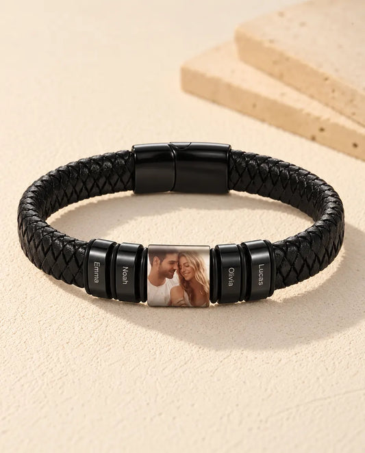 Armband mit Foto für Herren - Vorderansicht