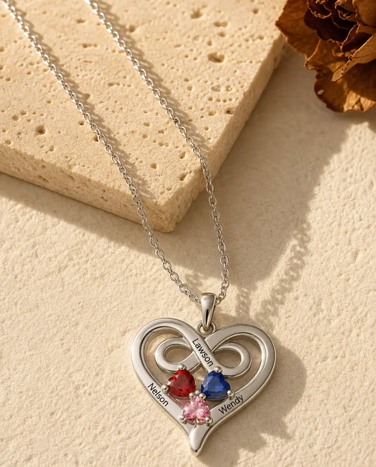 Kette mit Gravur - Vorderansicht in Silber